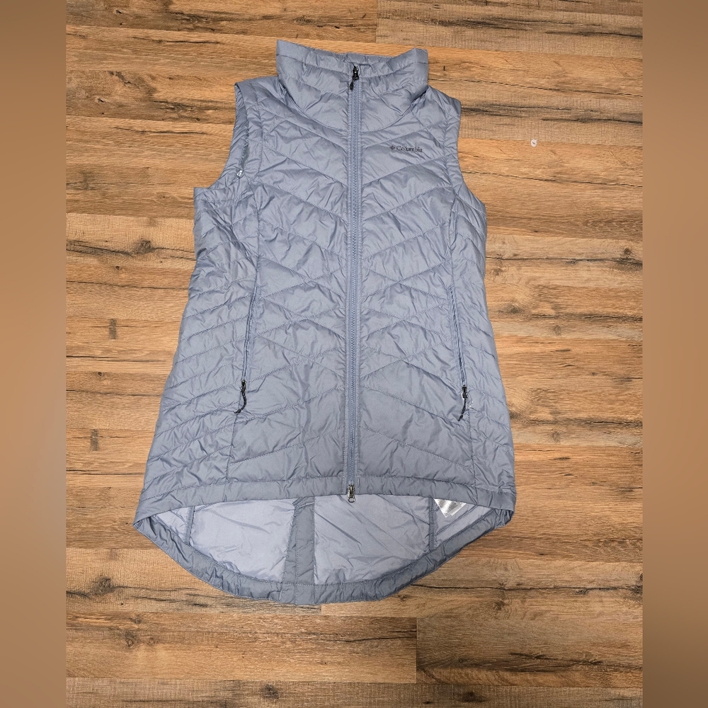 Columbia Heavenly Long Vest Omni-Heat Size XL Excellent Condition